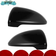 2 Pieces For Golf 7 Mk7 7.5 Gtd R for Touran L E-Golf Side Wing Mirror Cover Caps Bright Black Rearview Mirror Case Cover 2013-2017 gjxqnjjjj