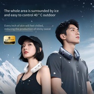 RS-GF02 New High-end Ice Sensing Fan with Long Battery Life and Portable Neck Hanging Small Fan
