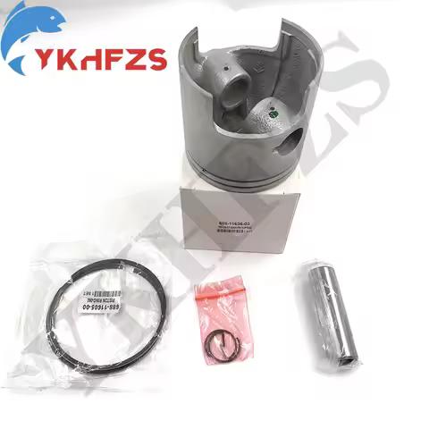 688-11636 Piston set (0.50Mm O/s) for yamaha outboard 48HP 50 HP 55HP 75HP 85HP 688-11636-03 688-116