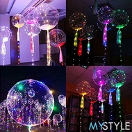 HAPPY TIME BOBO BALON PVC 1 PACK (ISI 50 PCS) 12/18/24/36 INCH (BALON SAJA) TRANSPARAN BALON LED BAL