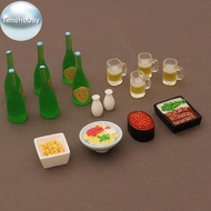 TimeHebay 7PCS Doll House Accessories 1:12 Dollhouse Miniature Eel Rice Caviar Sake Lamian Noodles K