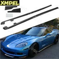 Matte For 05-13 Corvette C6 Base ZR1 Style Side Skirts Rocker Panel Mud Flaps Not applicable to wide