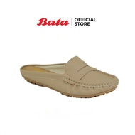 Bata LADIES CASUAL SABOT รองเท้าแตะผู้หญิง แบบสวม เปิดส้น สีเบจ รหัส 5618828 Ladiesflat Fashion