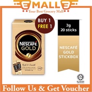 Nescafe GOLD Rich &amp; Smooth, Pure Soluble Coffee / Kopi Segera / Instant Coffee 20 sticks x 2g (Buy 1 Free 1)