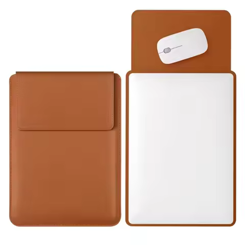 Laptop Bag, 13/13.3/14/15/15.4/15.6/16 Inch, Notebook Computer Mouse Pad, Pu Leather Bladder Bag, Co