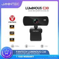 【READY STOCK)】FANTECH LUMINOUS C30 QUAD HIGH DEF 1440P 2K QUAD HD USB Web Camera Webcam with Built-i