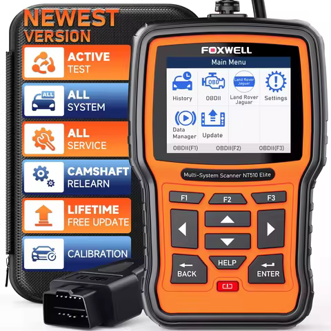 FOXWELL NT510 Elite For Landrover Jaguar Bidirectional Diagnostic Tools Car OBD2 Code Reader Full Sy