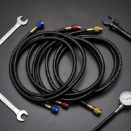 800PSI 100cm Manifold Gauge Hoses, 3-Pack SAE 1/4 for R22 R32 R134a R404 R407