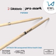 ProMark PW5BW ATTACK 5B Drumstick, Lacquered Shira Kashi Oak