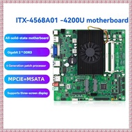 (WBNC) ITX-4568A01-4200U Motherboard Industrial Mini ITX DDR3 2*SO-DIMM RTL8111H Gigabit Network Car