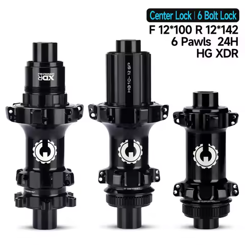 Bicycle Hub Disc Brake Thru/QR Center/6Bolt Lock NBK Steel Bearing 36T Integrated AL7075 HG/XDR/MSR