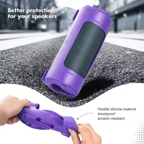 For JBL Flip 7 BT Speaker Silicone Case Portable Soft Protective Case for JBL Flip7 Wireless Bluetoo