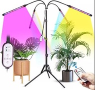 USB 便攜全光譜植物燈 4 頭調光控制 LED 植物燈連三腳架和遙控器 2ndckp bbsckp USB Portable Full Spectrum Grow Light 4 Heads Dim