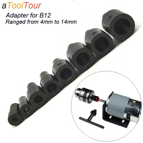 Mini Electric Drill Chuck Adapter for B12 Taper Connector Rod Motor Shaft Adapter For Motor 775 795 
