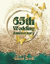 65th Wedding Anniversary Book: Iron Wedding Wish book for messages and photos from guests