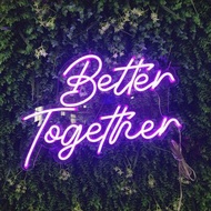 Better Together霓虹燈LED發光字禮物手作設計燈飾