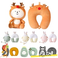 PA-HOME U Shaped Travel Pillow Soft Cute Multifunctional Cartoon Cervical Penguin Whale