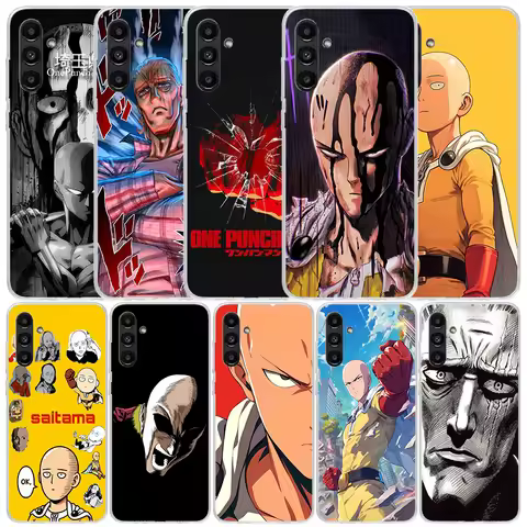 One P-Punch-Man Saitama King Phone Case For Samsung Galaxy A17 A37 A57 A16 A15 A14 A13 A56 A55 A54 A