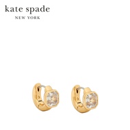 Kate Spade New York ต่างหูห่วงฮักกี้ส์รุ่น Keep Sparkling Asscher Huggies KL388 250 สี Clear/Gold