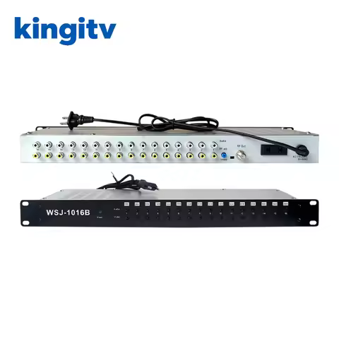 16 Channel Analog Modulator Av To Rf Hotel Cable Front End Audio Video To Rf Pal-dk Pal-bg Ntsc Rf M