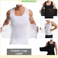 Men's Body Shaper Compression Vest Abdomen Shapewear Tummy Slimming Sheath Gynecomastia Shapers Cors