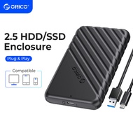 ORICO hdd Enclosure hard drive case Sata to USB 3.0 5Gbps 4TB SSD HDD 2.5 inch hdd enclosure type c(25PW1)