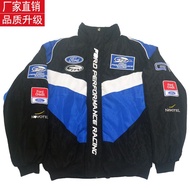 Ready Stock F1 Racing Suit For Outer Wear, Personalized Style Cotton Coat, College Style, Fully Embroidered Casual Cotton Jacket For Men And Women, Thickened Outer Wear