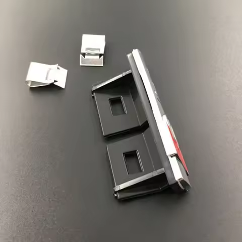 3D Metal Sline Badge Car Styling Front Grille Emblem Auto Refit Accessories For Audi A1 A2 A3 A4 A5 