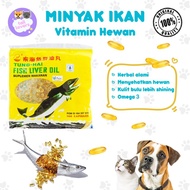 Minyak Ikan Vitamin Kucing Anjing Fish Oil COD Asli Omega 3 Import