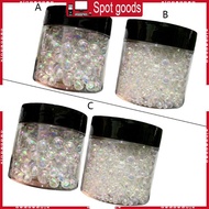 XI UV Resin Bubble Beads Transparent Iridescent Colored Water Droplet Bubble Beads  Hole Bubble Bead