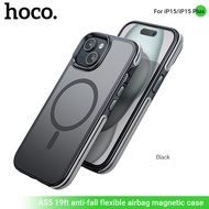 Hoco เคสโทรศัพท์ iPhone 15เคส MagSafe ยืดหยุ่นป้องกันการตก19ft AS5สำหรับ IPhone15 IPhone15บวก IPhone
