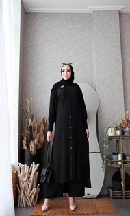 baju setelan bahan airflow crinkel hits terbaru termurah model anak muda Nagita slavina