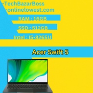 Acer Swift 5 | RAM : 16GB | SSD : 512 | Intel : I5-8265U - Refurbished Like NEW