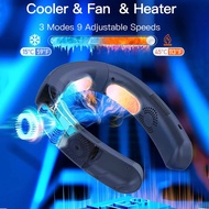 KTS Neck Air Conditioner Portable Neck Fan with Cooling Plate 360°Cooling Airflow 6000mah Rechargeab