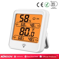 KKmoon เครื่องวัดความชื้นอากาศดิจิทัลเครื่องวัดอุณหภูมิในร่มความชื้นและอุณหภูมิจอแสดงเกจที่มีหน้าจอ LCD ขนาดใหญ่สำหรับห้องนอนหน้าแรกเรือนกระจก