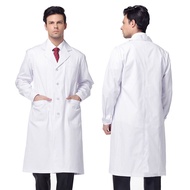 White Coat Unisex Chemistry Lab Coat Medical Student Doctor Nurse Uniform Workwear