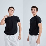 SLURBOYY Layer Premium Knit T-Shirt เสื้อไหมพรมคอกลม เลเยอร์คอเสื้อและแขน (SB0844)