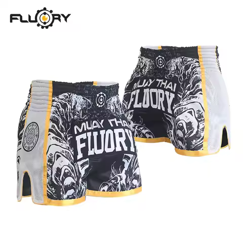FLUORY Thai Boxing Shorts Fairtex Shorts Free Combat Mixed Martial Arts Boxing Training Match Pants 