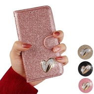 Casing for Huawei P30 P20 Mate 20 Pro Lite Nova 3e 4e Flip Case Wallet Cover Luxury Heart Diamond PU Leather Card Phone soft tpu silicone bumper cases Huaweip20 Huaweip30 HuaweimE