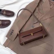 ORLEE WILL Women's Crossbody Bag Baguette Bag Fashionable Retro Baguette Underarm Bag KA-9915 Leathe