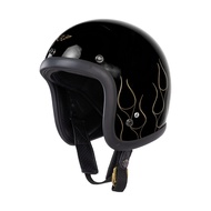 RIMC X Pickers Service Slim Helmet 500-TX Black Glossy - Flame Gold