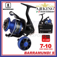 Ajiking Barramundi S Mesin Pancing Spinning | TCE Tackles Waterproof Spinning Fishing Reel