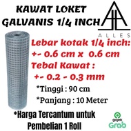 NG41 Kawat Loket Galvanis 1/4" / Kawat Loket Galvanized / Ram Putih