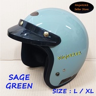 Helmet Magnum M8 100% Original - Sage Green / Hijau ( L 59-60 / XL 61-62 ) SGV MS88 KHI BKP88 XDOT B
