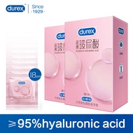 New [Bundle of 2] 36s Fetherlite Hyaluronic Acid Condom for Men Durex Condoms Lubricated Natural Rubber Latex 52mm