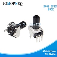 5PCS/LOT RV09 B50K B503 Potentiometer Adjustable Resistance 12.5mm Shaft 3 Pins 0932 Vertical adjust