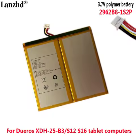 2962B8 1S2P 3.7V battery For Dueros XDH-25-B3 or S12 S16 tablet computer battery 2962B8-1S2P tutor m