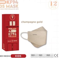 Affordable - POKANA 4D KF94 KIDS Earloop Medical Face Mask - GLAM STANDARD SIZE Recommendations For Ages 6-13 Years..