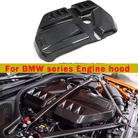 For BMW series M2 G87 M3 G80 M4 G82 G83 Dry Carbon fiber engine hood Replacement installation engine
