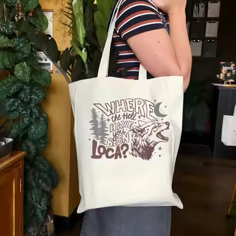 Loca Inspired Canvas BagVintage Bella Where The Hell Have You Been Bella Loca Movie Women's Portable